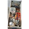 Image 2 : LARGE ROLLING METAL BIN WITH CONTENTS
