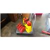 Image 1 : PLATFORM CART AND GAS CANS