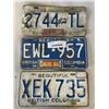 Image 8 : LOT OF 12 VINTAGE LICENSE PLATES