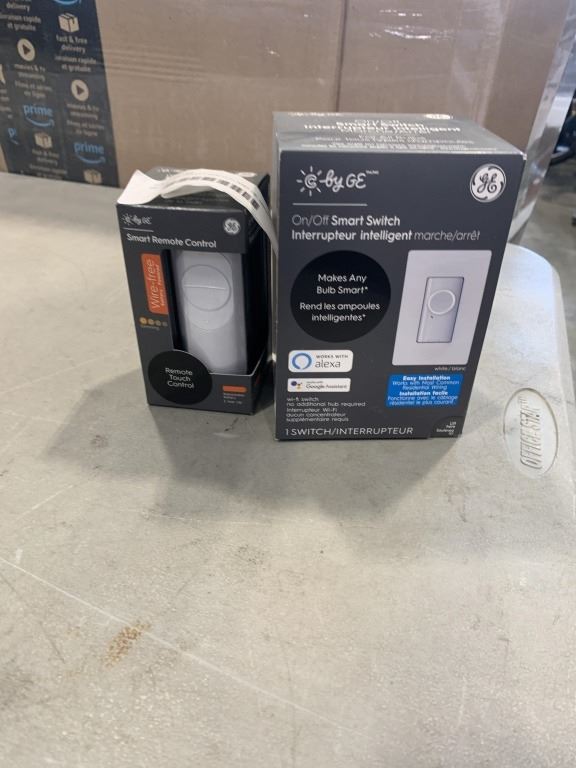 GE ON/OFF SMART SWITCH AND GE SMART REMOTE CONTROL - TOTAL RETAIL $129