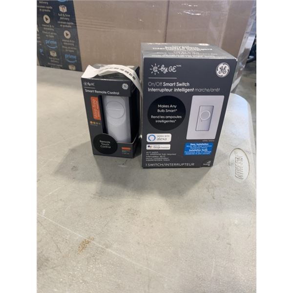 GE ON/OFF SMART SWITCH AND GE SMART REMOTE CONTROL - TOTAL RETAIL $129