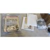 Image 1 : LOT OF COLLECTIBLE TOBASCO BOTTLES, METAL FIGURE AND COLLECTIBLE STAMPS ETC