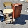 Image 1 : VINTAGE STEP CHAIR AND CABINET