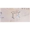 Image 2 : WHITE AND LIGHT WOOD 47"x24" ELECTRIC DESK