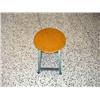 Image 1 : Stool - Wood top and metal base