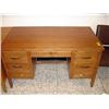 Image 1 : Wood Desk with 7 Drawers