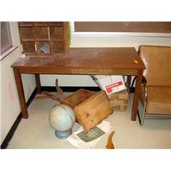 Formica top Table with Wood Base