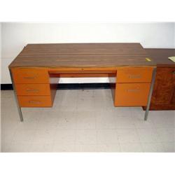 Metal Desk with Formica Top
