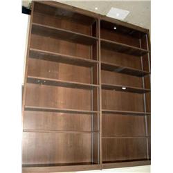 Wood Bookcase with Adjustable Shelves