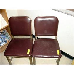 Metal Chair with cushion seat and back