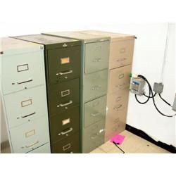 Metal 4-Drawer Letter File Cabinet