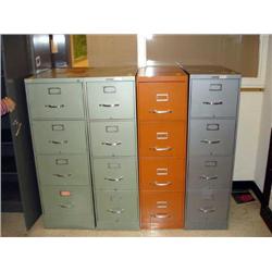 Metal 4-Drawer Letter File Cabinets