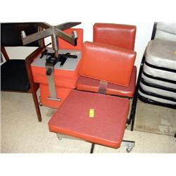 Orange Rolling Chairs