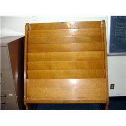 Large Wood Magazine Rack