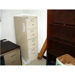 Metal 4-Drawer Letter File Cabinet