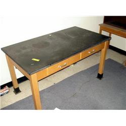 Slate Table with Drawers