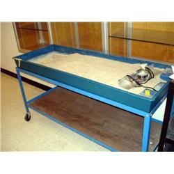 Large Rolling Bin with Sand