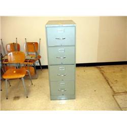 Metal 4-Drawer Letter File Cabinet