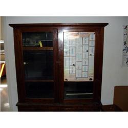 Wood and Glass Showcase with Bottom Storage