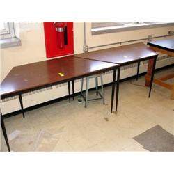 Metal with Formica Top Table