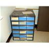 Image 1 : Metal Storage Bin with 18 Drawers