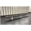 Image 1 : 8 WOOD & METAL BENCHES 12' 1" EACH (ALL IN MEN'S LOCKER ROOM)