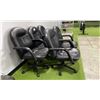 Image 2 : 5 ROLLING OFFICE CHAIRS