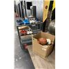 Image 2 : 4 EXERCISE BALLS, ASSORTED BASKETBALLS, LONGBOARD, VOLLEYBALL NET, PAPER TOWEL DISPENSERS AND MORE