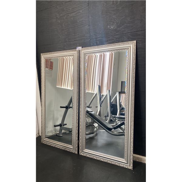 2 FRAMED FULL LENGTH MIRRORS