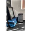 Image 2 : 2 FRAMED MIRRORS, MAGIC CHEF BAR FRIDGE AND MATS
