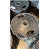 Image 2 : STACK OF 9 EASY GRIP 45LBS PLATES