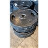 Image 2 : STACK OF 9 EASY GRIP 45LBS PLATES