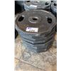 Image 2 : STACK OF 9 EASY GRIP 45LBS PLATES