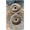 Image 2 : LARGE LOT OF ASSORTED WEIGHT PLATES; 16 35LBS & 18 25LBS