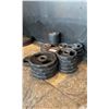 Image 2 : LARGE LOT OF WEIGHT PLATES RANGING FROM 2.5LBS-25LBS