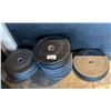 Image 2 : LARGE LOT OF BUMPER PLATES RANGING FROM 10-25LBS