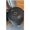Image 2 : LARGE LOT OF BUMPER PLATES (35-45LBS), 45LBS WEIGHT PLATES AND FOLDING GYM MATS