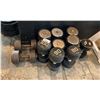 Image 2 : LOT OF HEAVY DUMBBELLS RANGING FROM 60-100LBS