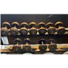 Image 2 : WEIGHT RACK WITH ASSORTED DUMBBELLS RANGING FROM 35-75LBS