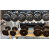 Image 2 : WEIGHT RACK WITH ASSORTED DUMBBELLS RANGING FROM 10-95LBS
