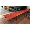Image 2 : 2 12' WOOD AND METAL BENCHES
