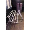 Image 2 : 2 DUMBBELL RACKS AND BARBELL/PLATE RACK