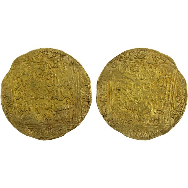 SA'DIAN SHARIFS: Abu'l-'Abbas Ahmad, 1578-1603, AV dinar (4.44g), al-Kitâwa, AH1011, F-VF