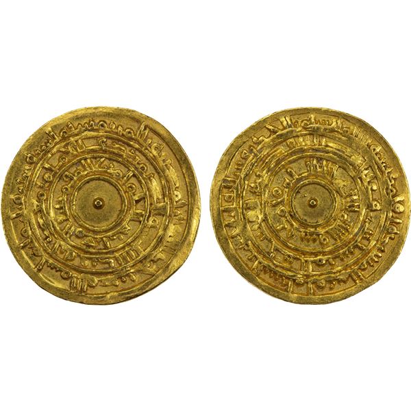 FATIMID: al-Mu'izz, 953-975, AV dinar (4.18g), Misr, AH362, XF