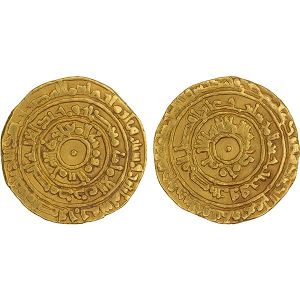 FATIMID: al-Mu'izz, 953-975, AV dinar (4.19g), al-Mansuriya, AH362, strong VF