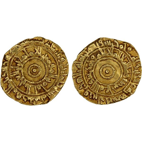 FATIMID: al-'Aziz, 975-996, AV 1/4 dinar (1.03g), al-Mahdiya, AH382, VF-XF