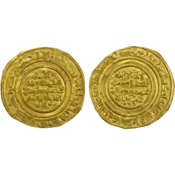 FATIMID: al-Mustansir, 1036-1094, AV dinar (3.92g), al-Mansuriya, AH430, VF-XF