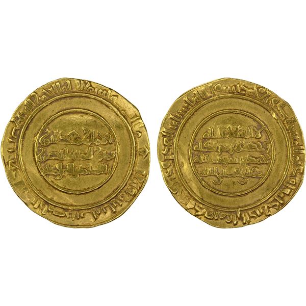 FATIMID: al-Mustansir, 1036-1094, AV dinar (4.14g), Misr, AH430, VF-XF