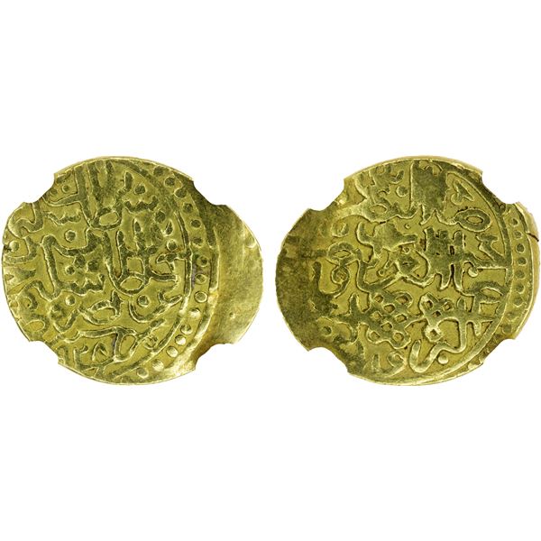 OTTOMAN EMPIRE: Süleyman I, 1520-1566, AV sultani (3.41g), Misr, AH928 (sic), NGC EF40