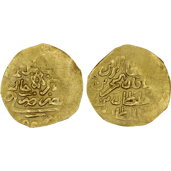 EGYPT: Süleyman II, 1687-1691, AV sherifi altin (3.40g), Misr, AH(10)99, XF